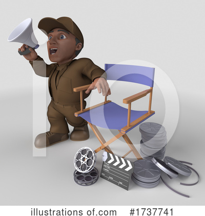 Royalty-Free (RF) Delivery Man Clipart Illustration by KJ Pargeter - Stock Sample #1737741