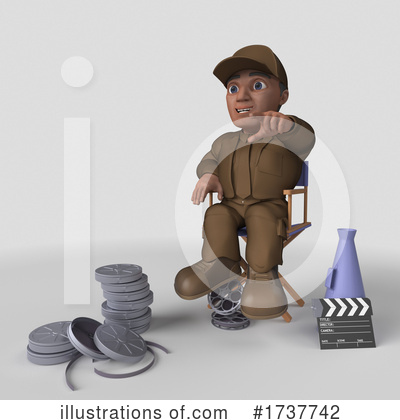 Royalty-Free (RF) Delivery Man Clipart Illustration by KJ Pargeter - Stock Sample #1737742