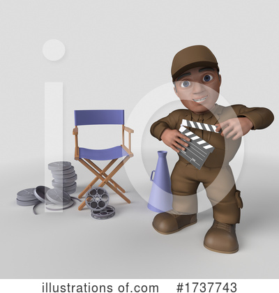 Royalty-Free (RF) Delivery Man Clipart Illustration by KJ Pargeter - Stock Sample #1737743