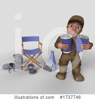 Royalty-Free (RF) Delivery Man Clipart Illustration by KJ Pargeter - Stock Sample #1737746