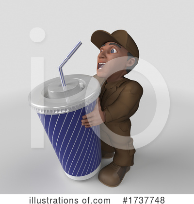 Royalty-Free (RF) Delivery Man Clipart Illustration by KJ Pargeter - Stock Sample #1737748