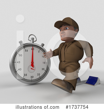 Stopwatch Clipart #1737754 by KJ Pargeter