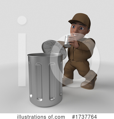 Royalty-Free (RF) Delivery Man Clipart Illustration by KJ Pargeter - Stock Sample #1737764