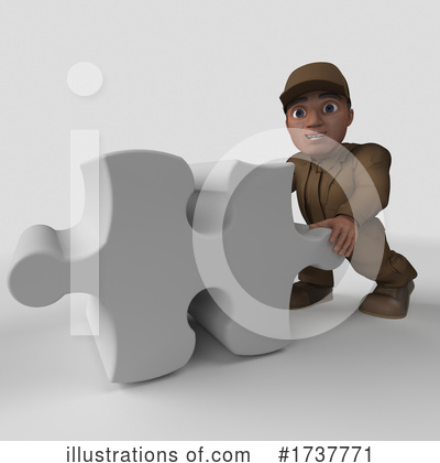Royalty-Free (RF) Delivery Man Clipart Illustration by KJ Pargeter - Stock Sample #1737771