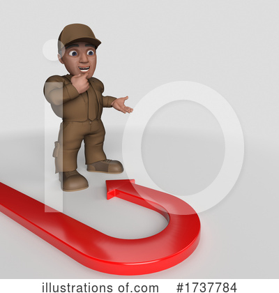 Royalty-Free (RF) Delivery Man Clipart Illustration by KJ Pargeter - Stock Sample #1737784