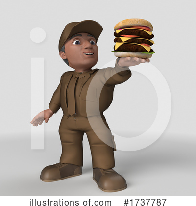 Royalty-Free (RF) Delivery Man Clipart Illustration by KJ Pargeter - Stock Sample #1737787