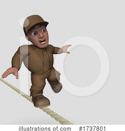 Royalty-Free (RF) Delivery Man Clipart Illustration by KJ Pargeter - Stock Sample #1737801