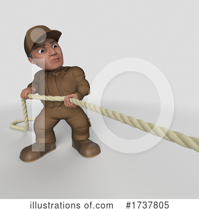 Royalty-Free (RF) Delivery Man Clipart Illustration by KJ Pargeter - Stock Sample #1737805
