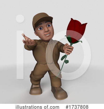 Royalty-Free (RF) Delivery Man Clipart Illustration by KJ Pargeter - Stock Sample #1737808