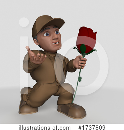 Royalty-Free (RF) Delivery Man Clipart Illustration by KJ Pargeter - Stock Sample #1737809