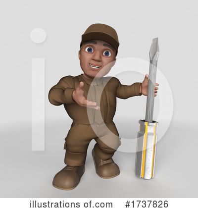 Royalty-Free (RF) Delivery Man Clipart Illustration by KJ Pargeter - Stock Sample #1737826