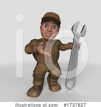 Royalty-Free (RF) Delivery Man Clipart Illustration by KJ Pargeter - Stock Sample #1737827