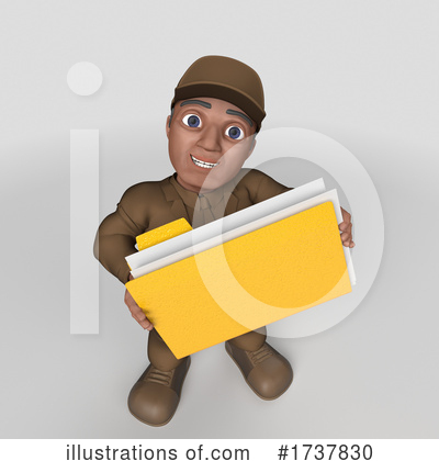 Delivery Man Clipart #1737830 by KJ Pargeter