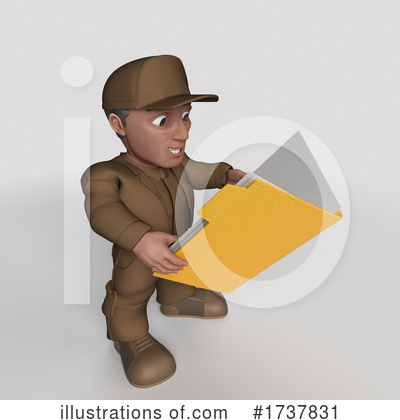 Delivery Man Clipart #1737831 by KJ Pargeter