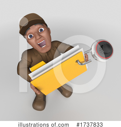 Delivery Man Clipart #1737833 by KJ Pargeter