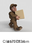 Delivery Man Clipart #1737834 by KJ Pargeter