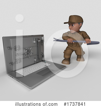 Royalty-Free (RF) Delivery Man Clipart Illustration by KJ Pargeter - Stock Sample #1737841