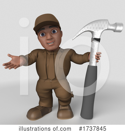 Royalty-Free (RF) Delivery Man Clipart Illustration by KJ Pargeter - Stock Sample #1737845