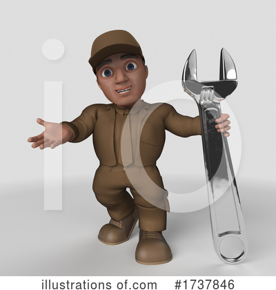 Royalty-Free (RF) Delivery Man Clipart Illustration by KJ Pargeter - Stock Sample #1737846