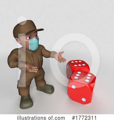Royalty-Free (RF) Delivery Man Clipart Illustration by KJ Pargeter - Stock Sample #1772311