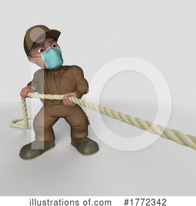Royalty-Free (RF) Delivery Man Clipart Illustration by KJ Pargeter - Stock Sample #1772342