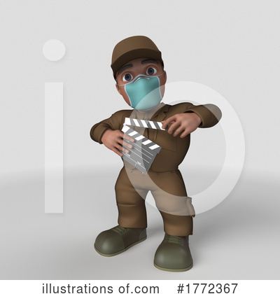Royalty-Free (RF) Delivery Man Clipart Illustration by KJ Pargeter - Stock Sample #1772367