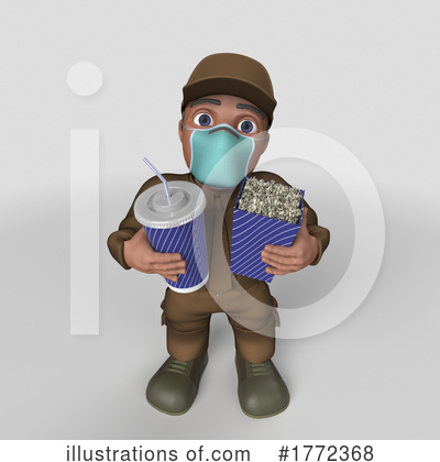 Royalty-Free (RF) Delivery Man Clipart Illustration by KJ Pargeter - Stock Sample #1772368