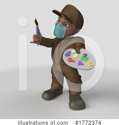 Royalty-Free (RF) Delivery Man Clipart Illustration by KJ Pargeter - Stock Sample #1772374