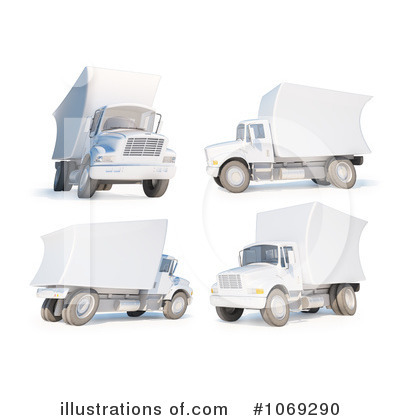 Royalty-Free (RF) Delivery Van Clipart Illustration by Mopic - Stock Sample #1069290