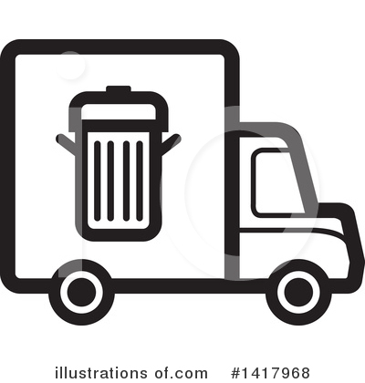 Garbage Truck Clipart #1417968 by Lal Perera