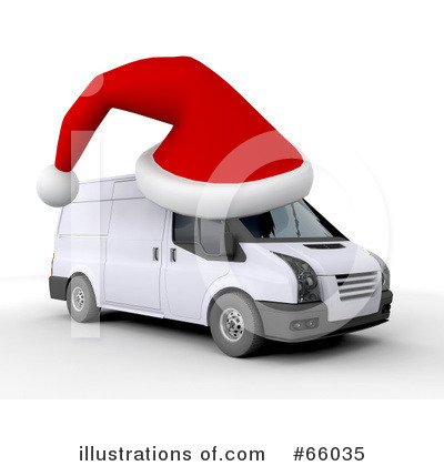 Royalty-Free (RF) Delivery Van Clipart Illustration by KJ Pargeter - Stock Sample #66035