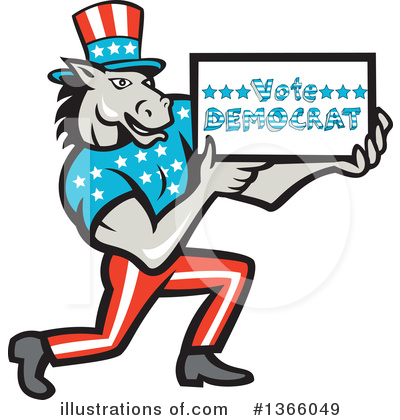 Royalty-Free (RF) Democrat Clipart Illustration by patrimonio - Stock Sample #1366049