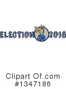 Democrat Donkey Clipart #1347186 by patrimonio