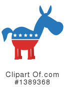 Democratic Donkey Clipart #1389368 by Hit Toon