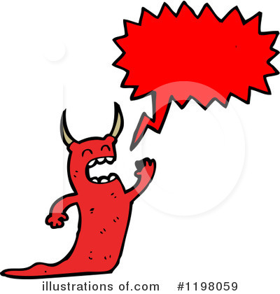 Royalty-Free (RF) Demon Clipart Illustration by lineartestpilot - Stock Sample #1198059