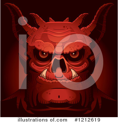 Royalty-Free (RF) Demon Clipart Illustration by Cory Thoman - Stock Sample #1212619