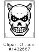 Demon Skull Clipart #1432667 by Cory Thoman