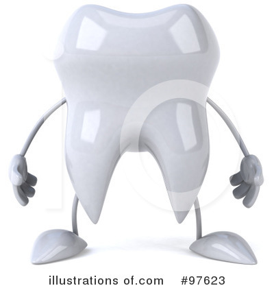 Tooth Character Clipart #97623 by Julos
