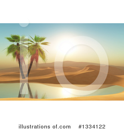 Royalty-Free (RF) Desert Clipart Illustration by KJ Pargeter - Stock Sample #1334122