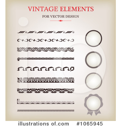 Royalty-Free (RF) Design Elements Clipart Illustration by Eugene - Stock Sample #1065945