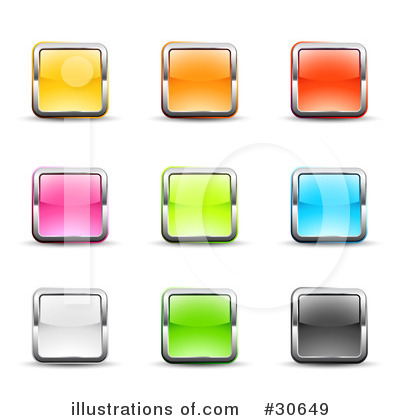 Web Site Buttons Clipart #30649 by beboy