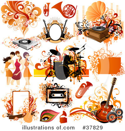 Royalty-Free (RF) Design Elements Clipart Illustration by OnFocusMedia - Stock Sample #37829