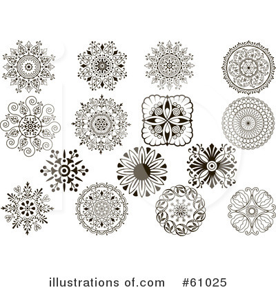 Royalty-Free (RF) Design Elements Clipart Illustration by pauloribau - Stock Sample #61025