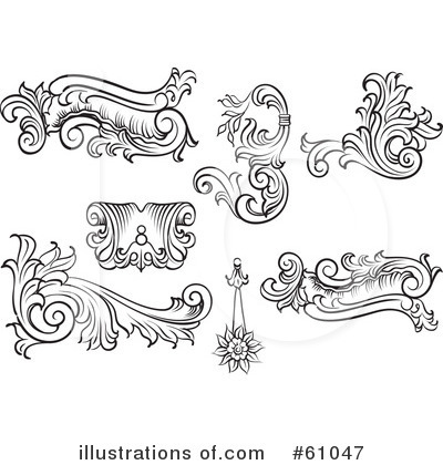 Royalty-Free (RF) Design Elements Clipart Illustration by pauloribau - Stock Sample #61047