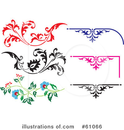 Royalty-Free (RF) Design Elements Clipart Illustration by pauloribau - Stock Sample #61066