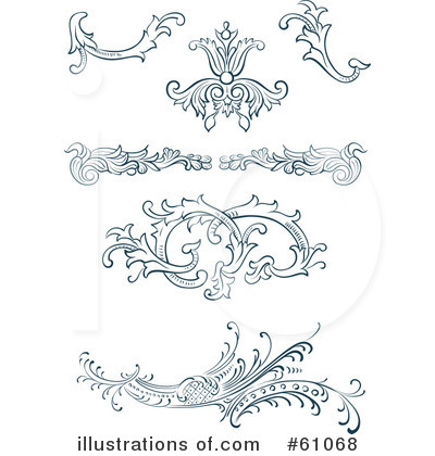 Royalty-Free (RF) Design Elements Clipart Illustration by pauloribau - Stock Sample #61068
