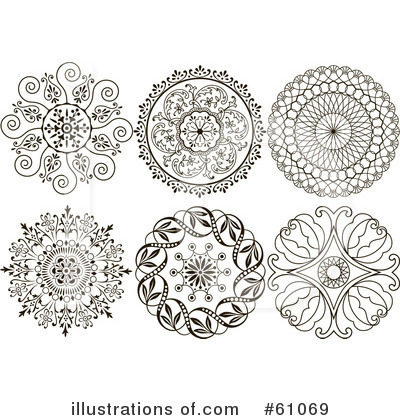 Royalty-Free (RF) Design Elements Clipart Illustration by pauloribau - Stock Sample #61069