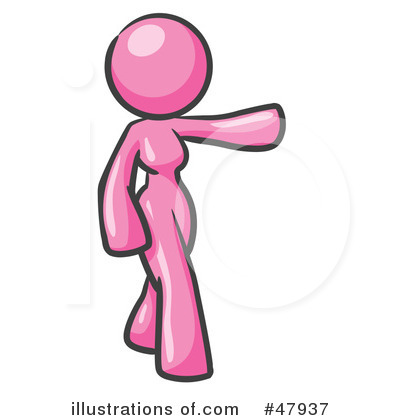 Pink Design Mascot Clipart #47937 by Leo Blanchette