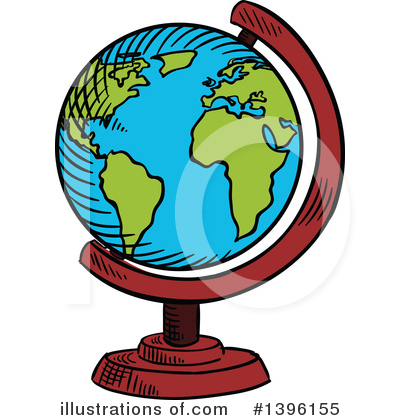 Desk Globe Clipart #1396155 by Vector Tradition SM