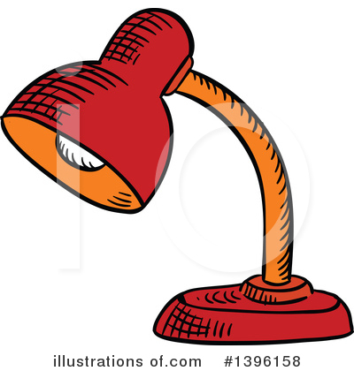 Desk Lamp Clipart #1396158 by Vector Tradition SM